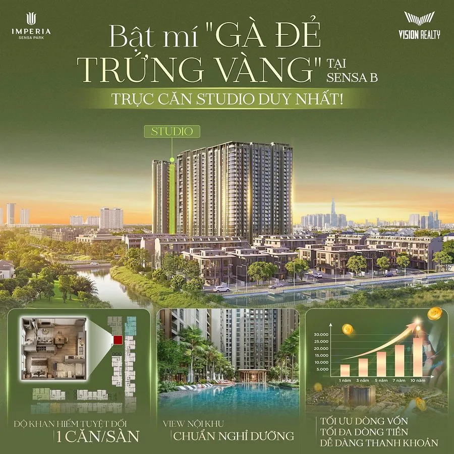 Trục căn Studio 01 Sensa B